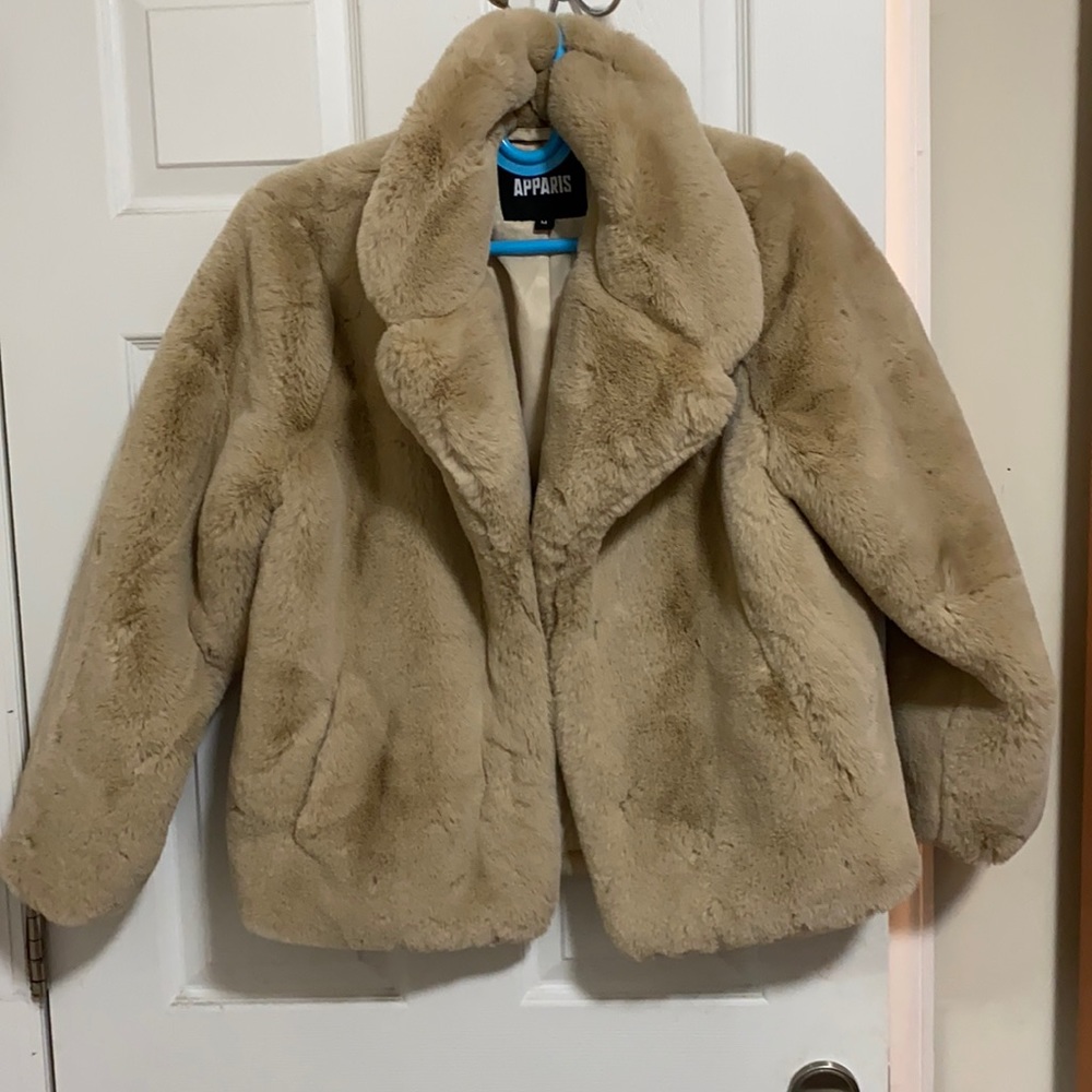 Apparis Cream Coat size Medium